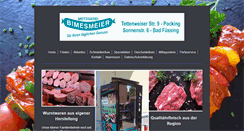 Desktop Screenshot of metzgerei-bimesmeier.de