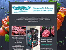 Tablet Screenshot of metzgerei-bimesmeier.de